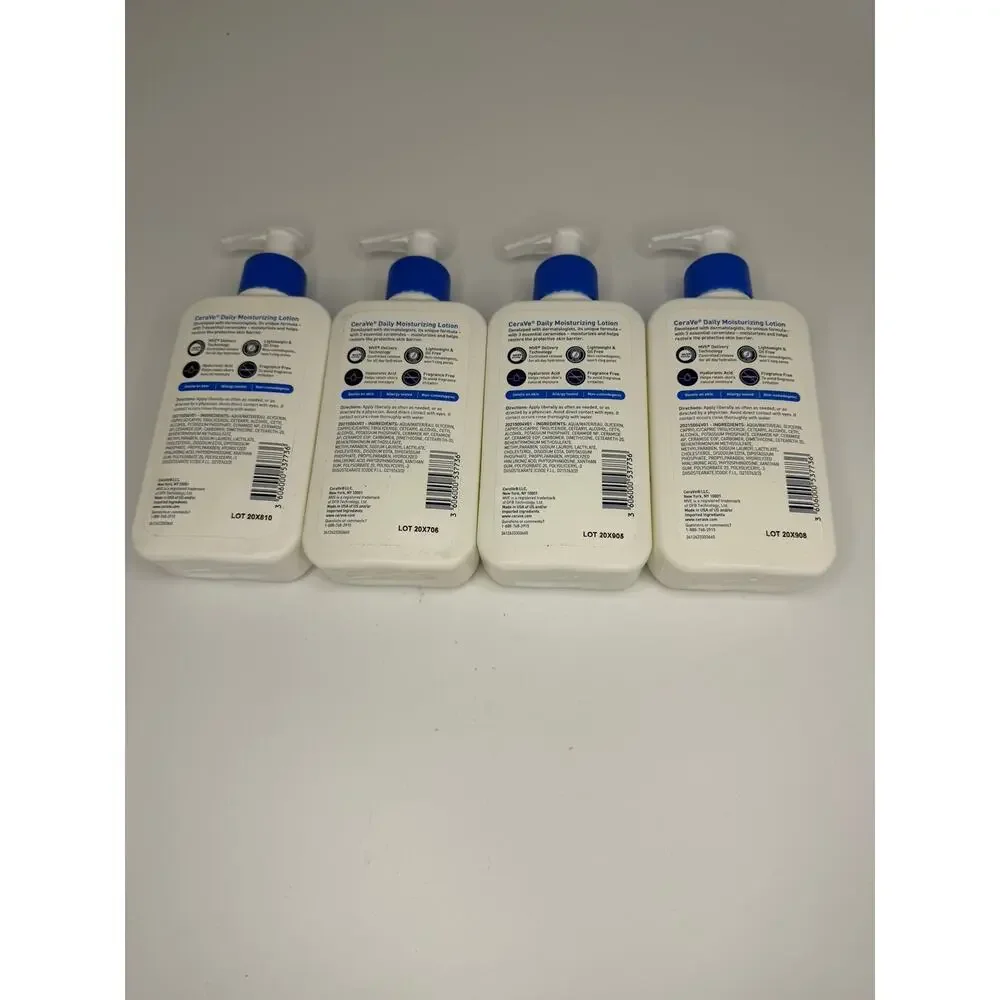 CeraVe Daily Moisturizing Lotion 8 oz Normal Dry Skin Ceramides LOT OF 4